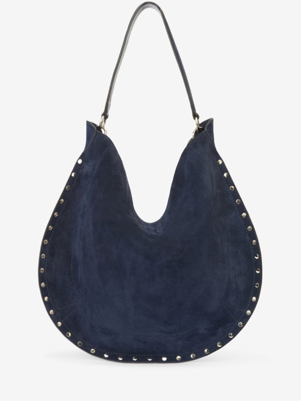 Isabel Marant Oskan dark midnight Navy Suede Hobo Shoulder Bag